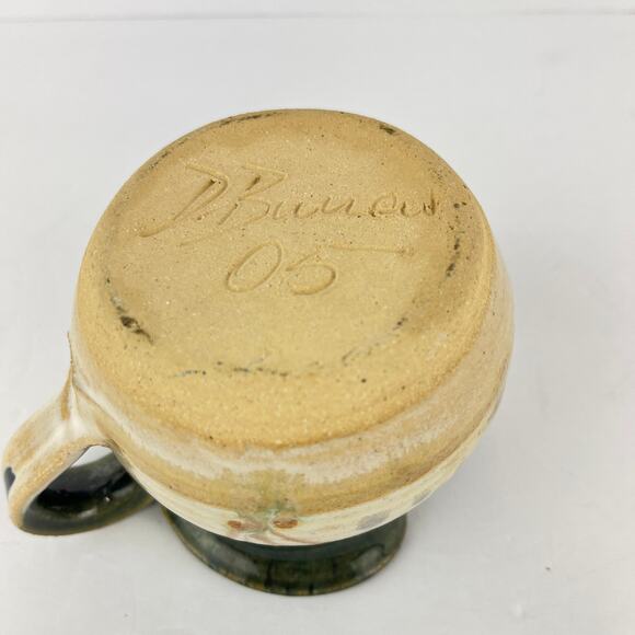 Hand Turned Ceramic Pouring Vessel Small Pitcher D. Burrow - Picture 5 of 6